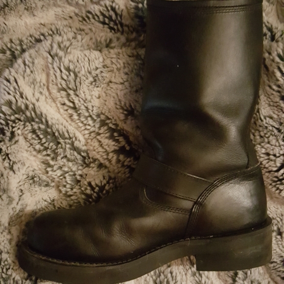 Engineer pull on boots. Safety steel toe. - Picture 2 of 2